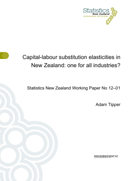 Capital-labour substitution elasticities in New Zealand: one for all