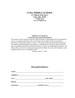 Cuba Middle School - Crawford County R-II