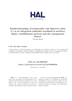 Dendrochronology of pedunculate oak (Quercus robur L.)