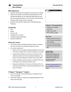 Summary of lesson - TI Education