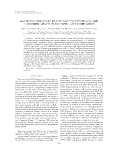 gastropod herbivory in response to elevated co2 and n addition