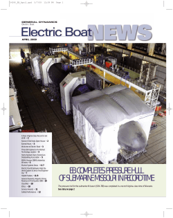 EB News April 2009 - General Dynamics Electric Boat