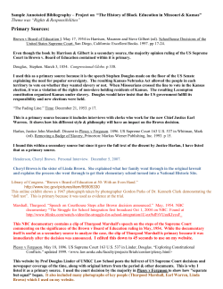 Sample Annotated Bibliography for a HD project on