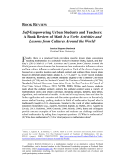 Self-Empowering Urban Students and Teachers: A Book Review of