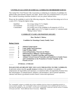 Hon. Martha E. Mulroy Candidate for Onondaga County