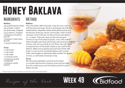 Honey Baklava
