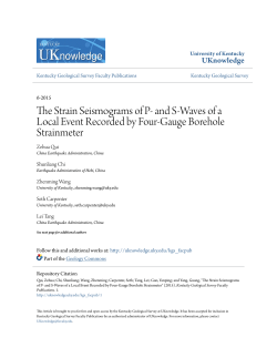 The Strain Seismograms of P- and S-Waves of a