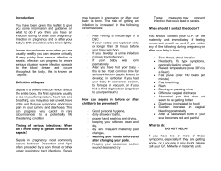 Introduction You have been given this leaflet to give you some