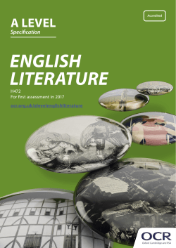 OCR A Level English Literature (H472)
