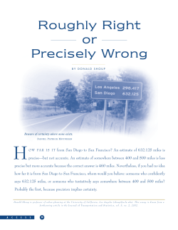 Roughly Right or Precisely Wrong