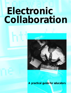 Electronic Collaboration: A practical guide for