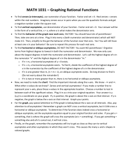MATH 1031 &ndash; Graphing Rational Functions - Math-UMN