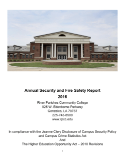 2016 Annual Campus Safety Report