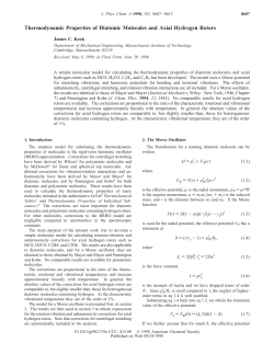 Thermodynamic Properties of Diatomic Molecules and Axial