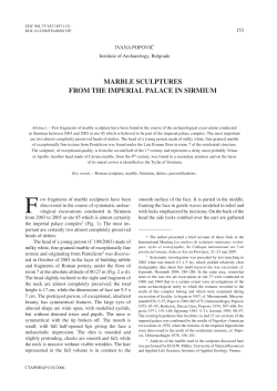 marble sculptures from the imperial palace in sirmium