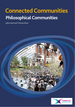 Philosophical Communities - Arts and Humanities Research Council