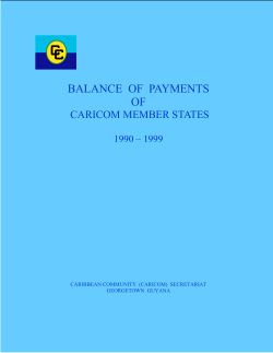 balance of payments of caricom member states 1990