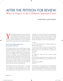 after the petition for review - The Bar Association of San Francisco