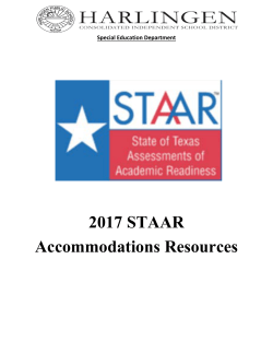 2017 STAAR Accommodations PDF