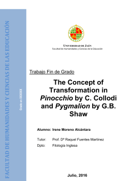 The Concept of Transformation in Pinocchio by C. Collodi