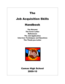 JAS Handbook - Camas High School