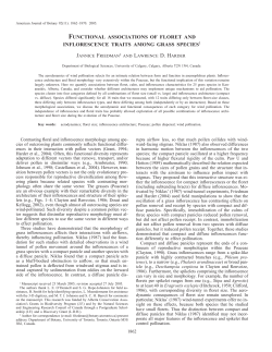 functional associations of floret and inflorescence