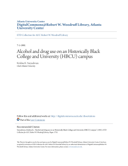 Alcohol and drug use on an Historically Black College and University