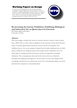 Re-inventing the Literary Exhibition