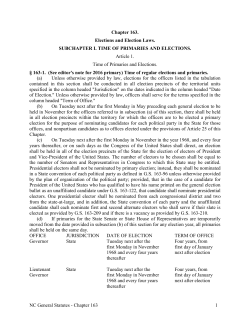 Chapter 163 - North Carolina General Assembly