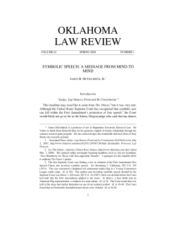 Symbolic Speech: A Particularized Message