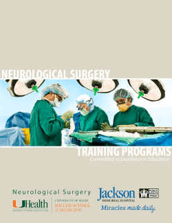 neurological surgery training programs