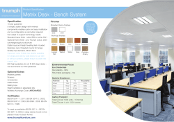 Metrix Desk - Bench System