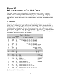 Lab 2: Chemistry and Energy
