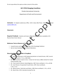 GLY4734 Syllabus_Changing Coastlines