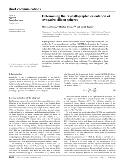 Determining the crystallographic orientation of Avogadro silicon