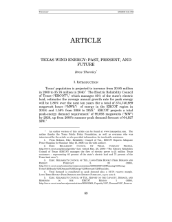 Texas Wind Energy - University of Houston Law Center