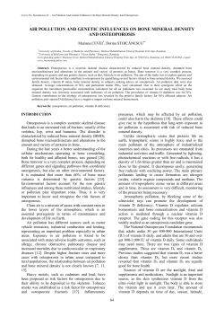 air pollution and genetic influences on bone mineral density and