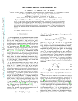 QED treatment of electron correlation in Li