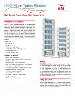 LGX® Fiber Optics Shelves