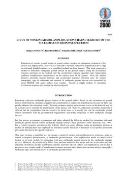 study of nonlinear soil amplification characteristics of the