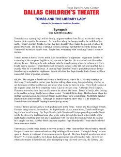 TOM&Aacute;S AND THE LIBRARY LADY Synopsis