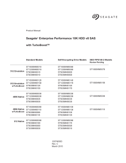 Seagate&reg; Enterprise Performance 10K HDD v8 SAS