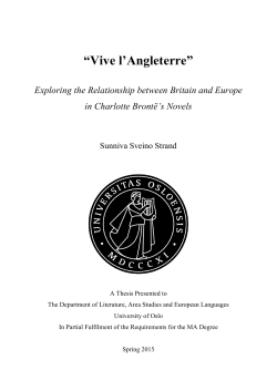 "Vive l`Angleterre": Exploring the Relationship between Britain and