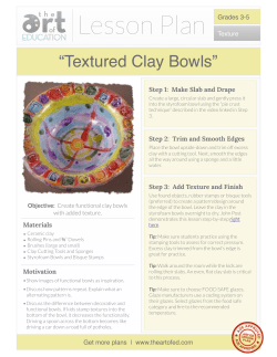 Textured Clay Bowls