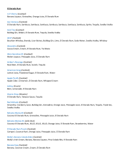 El Dorado Rum 117 Cherry (Cocktail)