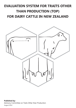 evaluation system for traits other than production