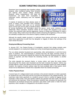 scams targeting college students