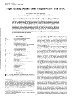 Flight Handling Qualities of the Wright Brothers` 1905 Flyer 3