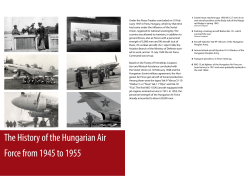 The History of the Hungarian Air Force from 1945 to 1955