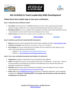 Get Certified to Teach Leadership Skills Development